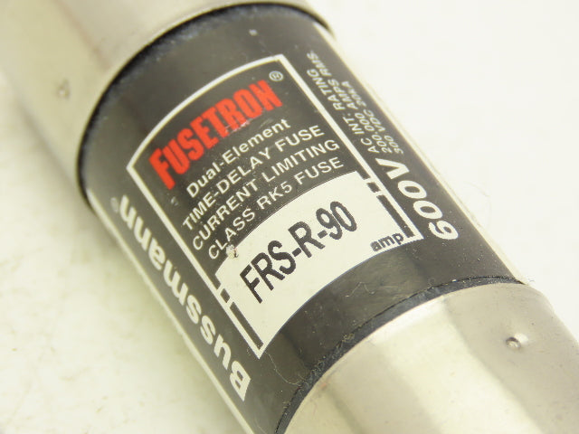 Bussmann FRS-R-90 Fusetron Fuse 90A 600V Dual Element Time Delay Lot Of 5