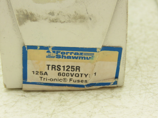 Ferraz Shawmut TRS125R Tri-onic Fuse 125A 600V Dual Element Time Delay Lot of 4