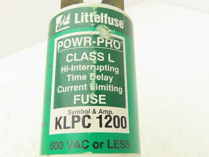 Littlefuse KLPC 1200 Fuse 1200A 600V HI Interrupting Time Delay Class L