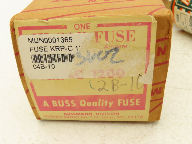 Bussmann KRP-C 1200 Hi-Cap Fuse 1200 A 600 VAC Low Peak Time Delay Class L