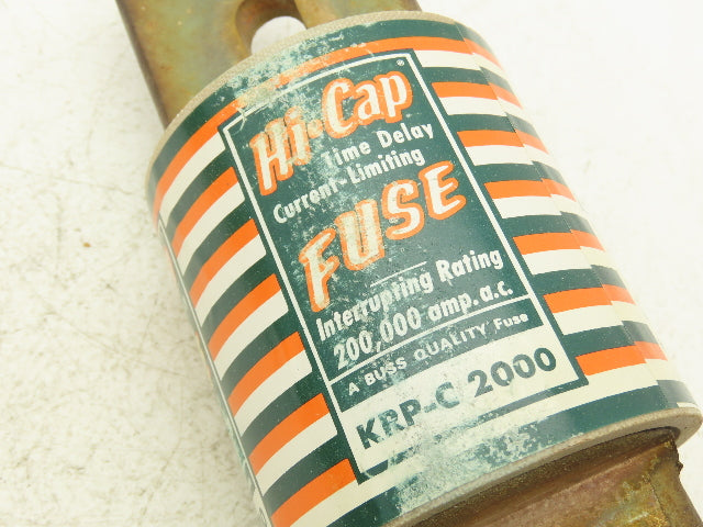 Bussmann KRP-C 2000 HI-Cap 2000A Fuse Time Delay Current-Limiting 600VAC