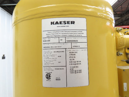 Kaeser KAD-450 Regenerative Desiccant Compressed Air Dryer 450CFM 2" Inlet 120V
