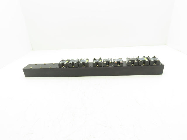 Crydom H12WD4890 Nine Solid State Relay Assembly w/Heat Sink 240 VAC 90Amp