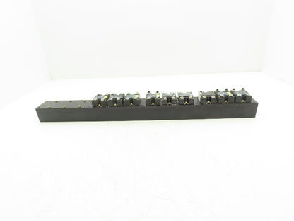 Crydom H12WD4890 Nine Solid State Relay Assembly w/Heat Sink 240 VAC 90Amp