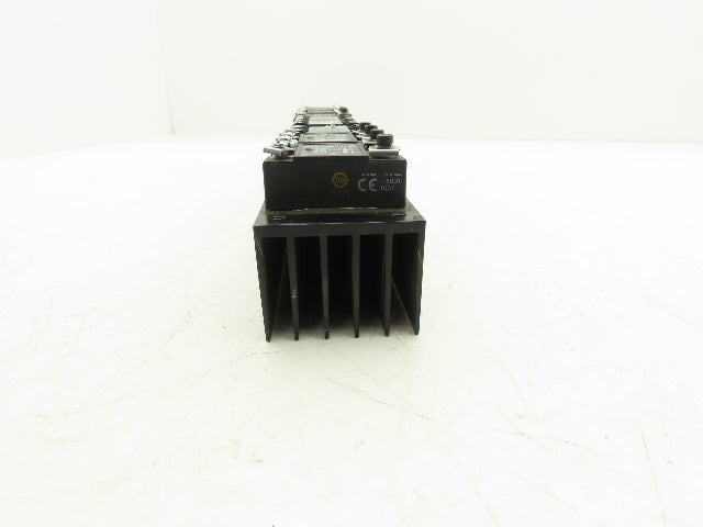 Crydom H12WD4890 Nine Solid State Relay Assembly w/Heat Sink 240 VAC 90Amp