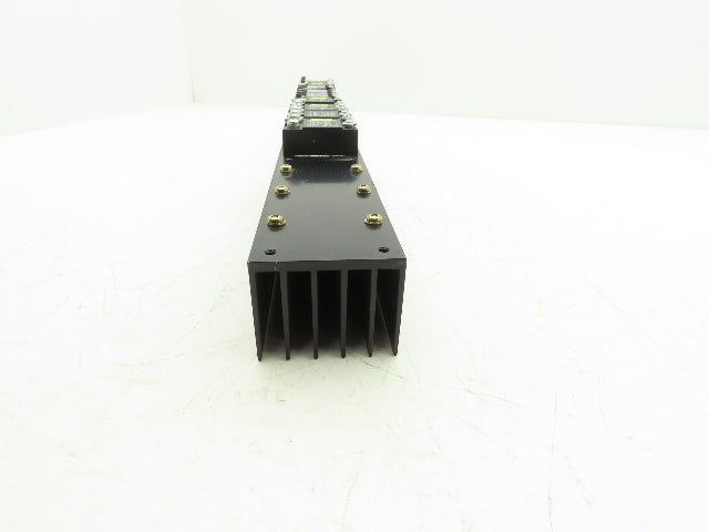 Crydom H12WD4890 Nine Solid State Relay Assembly w/Heat Sink 240 VAC 90Amp