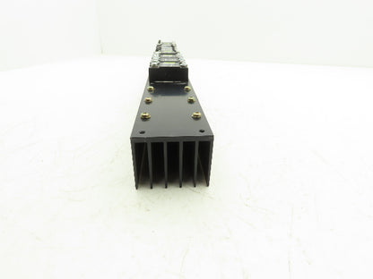 Crydom H12WD4890 Nine Solid State Relay Assembly w/Heat Sink 240 VAC 90Amp