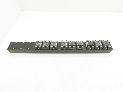 Crydom H12WD4890 Nine Solid State Relay Assembly w/Heat Sink 240 VAC 90Amp