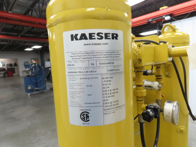 Kaeser KAD-60 Regenerative Desiccant Compressed Air Dryer 60CFM 1" Inlet 120V