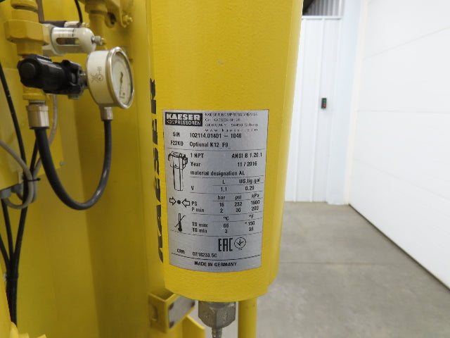 Kaeser KAD-60 Regenerative Desiccant Compressed Air Dryer 60CFM 1" Inlet 120V