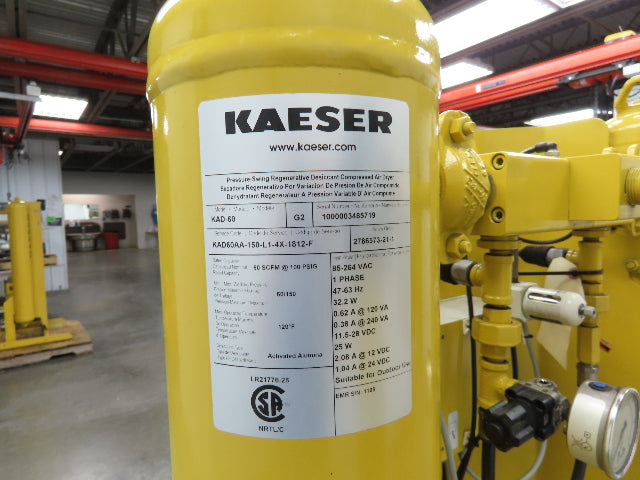 Kaeser KAD-60 Regenerative Desiccant Compressed Air Dryer 60CFM 1" Inlet 120V