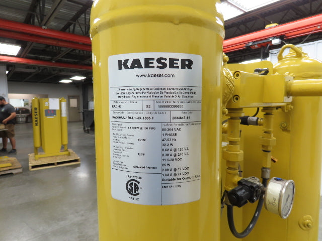 Kaeser KAD60 Regenerative Desiccant Compressed Air Dryer 60CFM 1" Inlet 120V