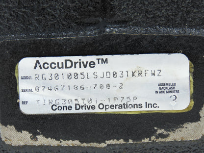 Cone Drive AccuDrive RG301005LSJD03TKRFWZ Servo Gearbox 5:1 Reducer Hollow Shaft