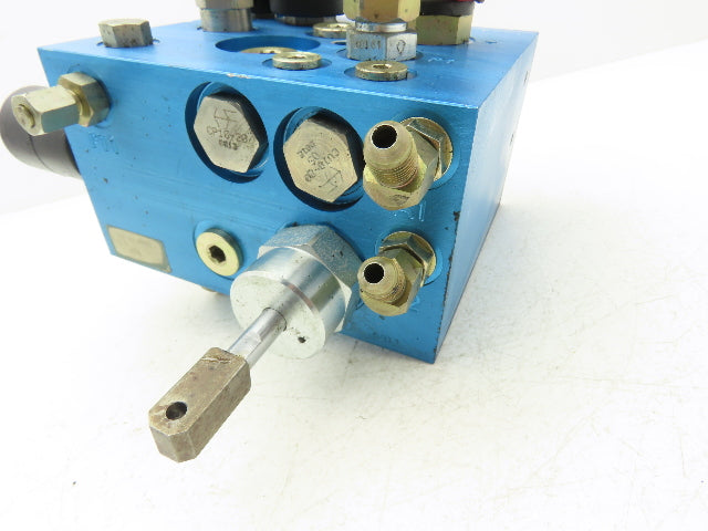 Caterpillar 211298BA Forklift Hydraulic Manifold Block Removed From NRR40