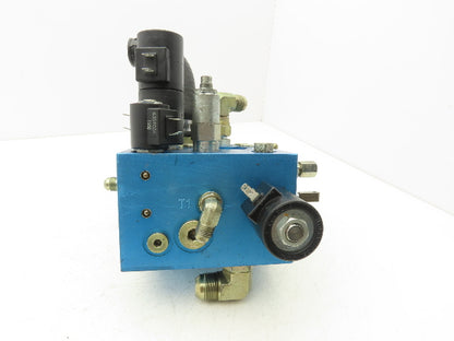 Caterpillar 211298BA Forklift Hydraulic Manifold Block Removed From NRR40