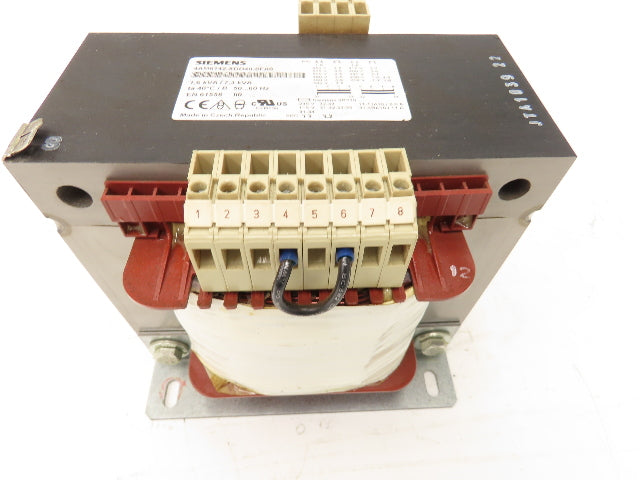 Siemens Single Phase Transformer 1.6/7.3kVa 208-550V Pri 115/230V Sec 1,6kVa