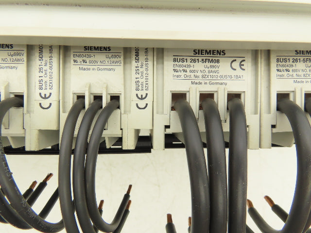 Siemens 3 Pole Motor Starter Bus Bar Feeder Assembly 2x 55mmx242mm 5x 45x182mm