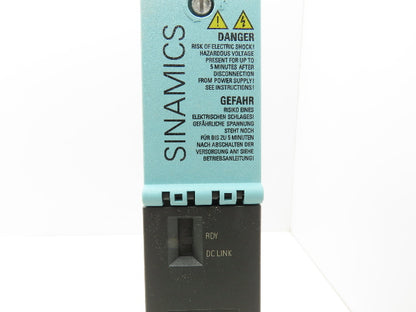 Siemens 6SL3120-1TE21-8AD0 SINAMICS Servo Drive Single Motor Module 400V 3Ph 18A