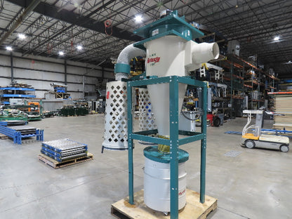 Grizzly G0601 Cyclone Dust Collector Dual Bag Filter 5Hp 3PH 2184 CFM 55Gal