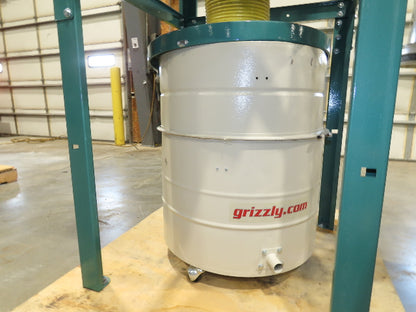 Grizzly G0601 Cyclone Dust Collector Dual Bag Filter 5Hp 3PH 2184 CFM 55Gal