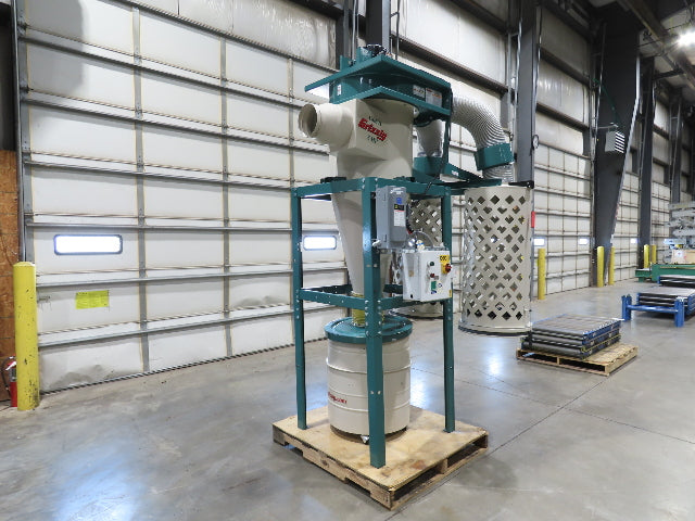 Grizzly G0601 Cyclone Dust Collector Dual Bag Filter 5Hp 3PH 2184 CFM 55Gal