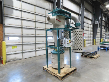 Grizzly G0601 Cyclone Dust Collector Dual Bag Filter 5Hp 3PH 2184 CFM 55Gal