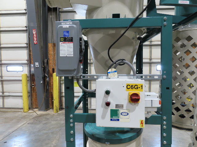 Grizzly G0601 Cyclone Dust Collector Dual Bag Filter 5Hp 3PH 2184 CFM 55Gal