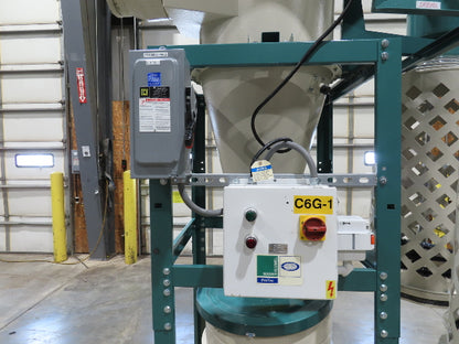 Grizzly G0601 Cyclone Dust Collector Dual Bag Filter 5Hp 3PH 2184 CFM 55Gal