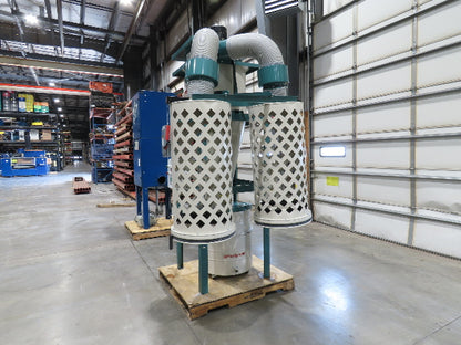 Grizzly G0601 Cyclone Dust Collector Dual Bag Filter 5Hp 3PH 2184 CFM 55Gal