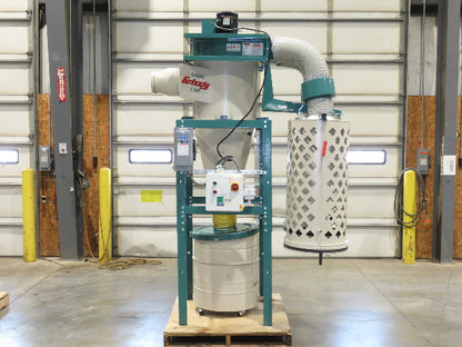 Grizzly G0601 Cyclone Dust Collector Dual Bag Filter 5Hp 3PH 2184 CFM 55Gal