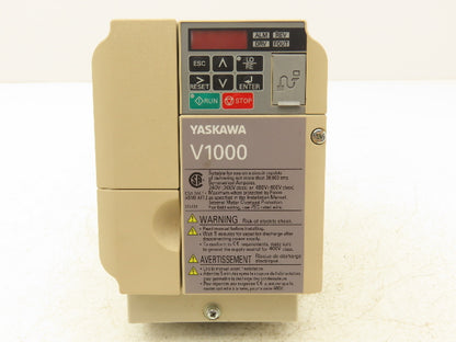 Yaskawa CIMR-VU4A0004FAA V1000 Series AC Servo Drive 480V 3Ph 4.1A Rev D