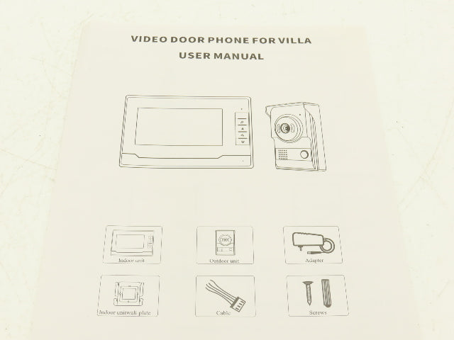 Amocam V70N Video Doorphone for Villa Wired Doorbell Camera Intercom 7" Screen