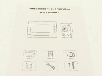 Amocam V70N Video Doorphone for Villa Wired Doorbell Camera Intercom 7" Screen