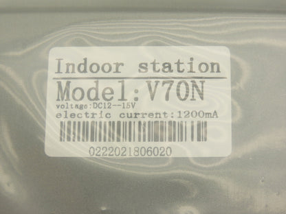 Amocam V70N Video Doorphone for Villa Wired Doorbell Camera Intercom 7" Screen