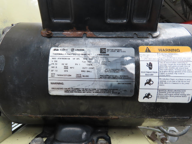 Ingersoll Rand SS3L3 Reciprocating Air Compressor 10.3 CFM 3 HP 230V 1Ph 60 Gal