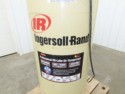 Ingersoll Rand SS3L3 Reciprocating Air Compressor 10.3 CFM 3 HP 230V 1Ph 60 Gal