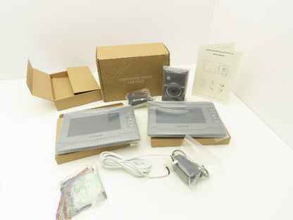 Amocam V70N Villa Video Doorphone Wired Doorbell Camera Intercom 7" Dual Monitor