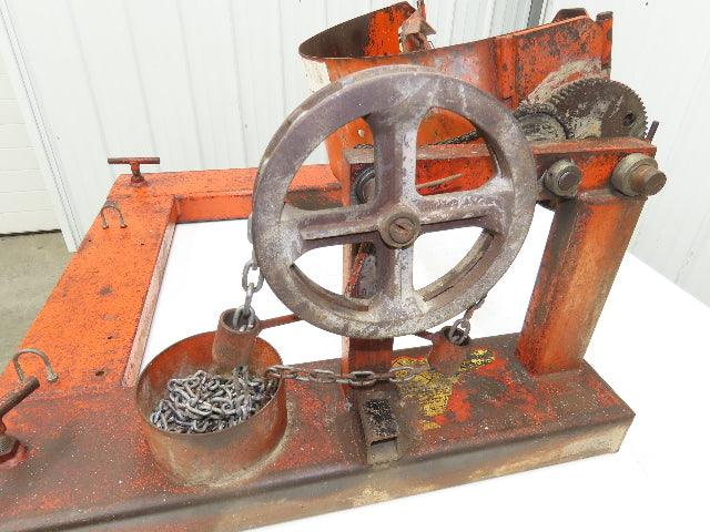 Wesco Drum Lifter 1400 lb 55 gal Barrel Fork Pockets Chain Wheel Tipper