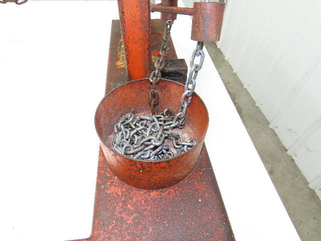 Wesco Drum Lifter 1400 lb 55 gal Barrel Fork Pockets Chain Wheel Tipper