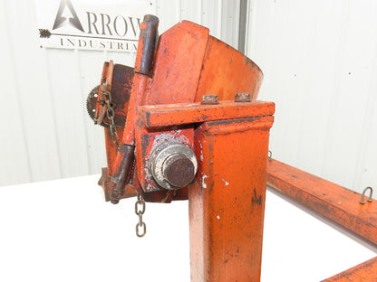 Wesco Drum Lifter 1400 lb 55 gal Barrel Fork Pockets Chain Wheel Tipper