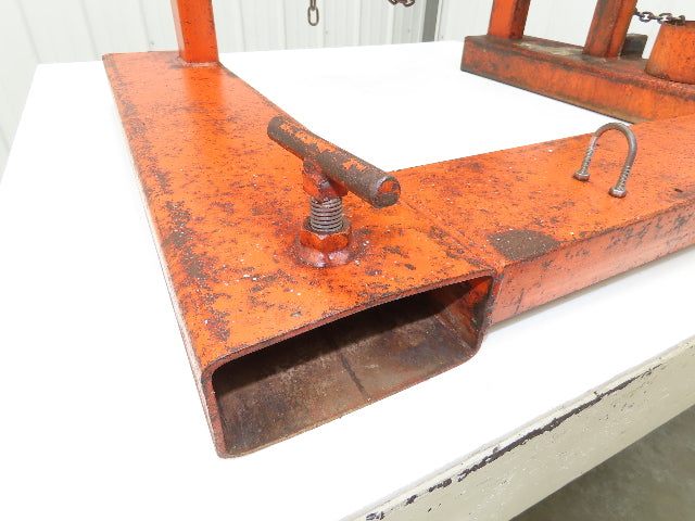 Wesco Drum Lifter 1400 lb 55 gal Barrel Fork Pockets Chain Wheel Tipper