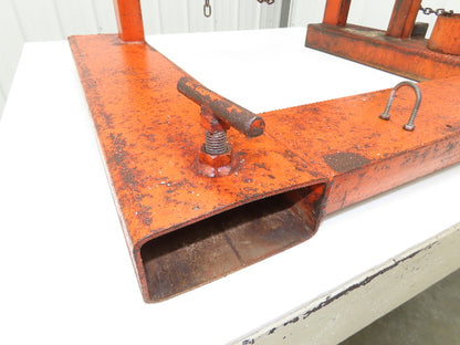 Wesco Drum Lifter 1400 lb 55 gal Barrel Fork Pockets Chain Wheel Tipper