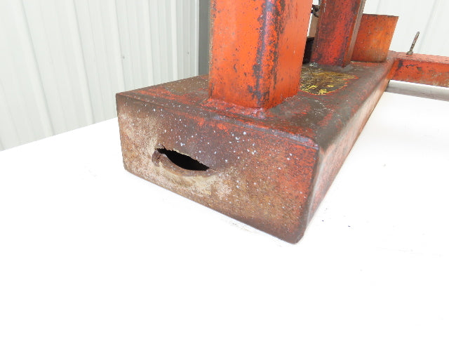 Wesco Drum Lifter 1400 lb 55 gal Barrel Fork Pockets Chain Wheel Tipper
