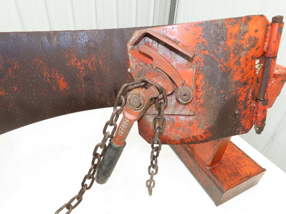 Wesco Drum Lifter 1400 lb 55 gal Barrel Fork Pockets Chain Wheel Tipper