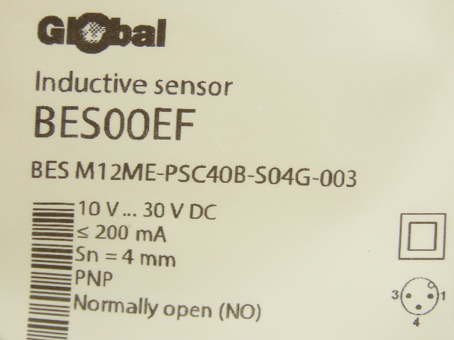 Balluff BES M12ME-PSC40B-S04G-003 Inductive Proximity Sensor 30VDC M12 Lot of 2