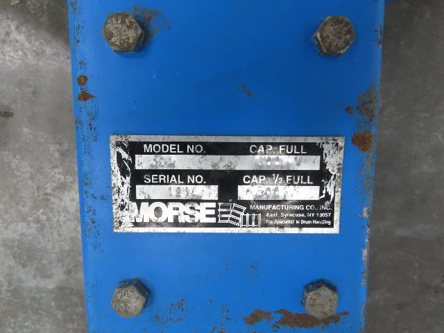 Morse 80A Mobile Drum Karriers Handler Manual 800 lbs 17" Pour Height