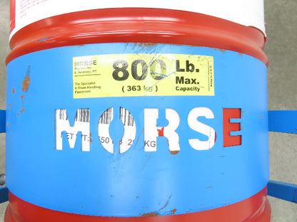 Morse 80A Mobile Drum Karriers Handler Manual 800 lbs 17" Pour Height