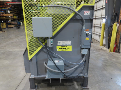 Hydraulic Tote Dumper Gaylord Box Tipper 48x40" 2500Lb 1.5Hp 460V 3PH