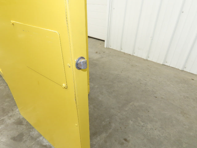 Eagle 1932 Yellow Flammable Safety Cabinet Dual Door 30 Gallon Liquid One Shelf