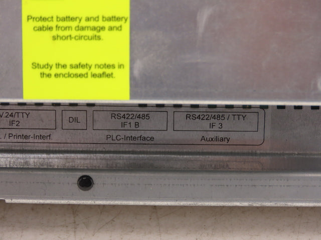 Siemens 6AV3637-1LL00-0FX1 Simatic OP37 Operator Panel 10" Display 24VDC